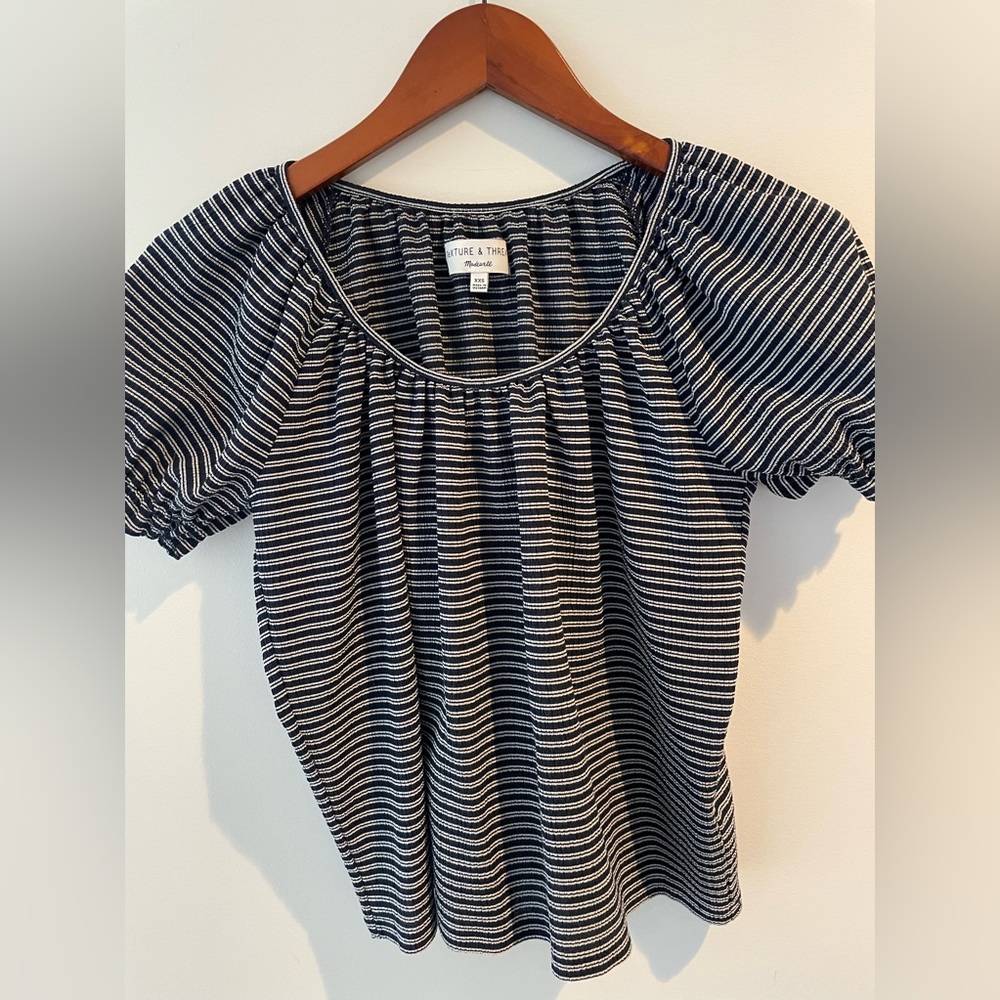 Madewell striped blouse XXS